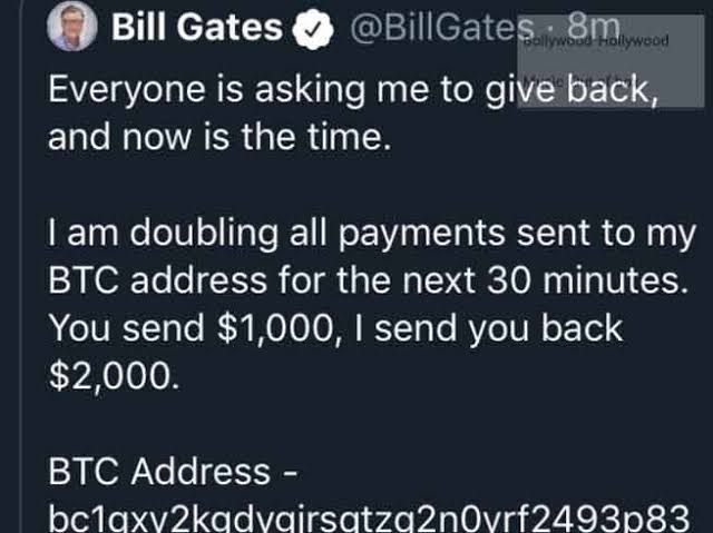 Bil gates tweet about bitcoin