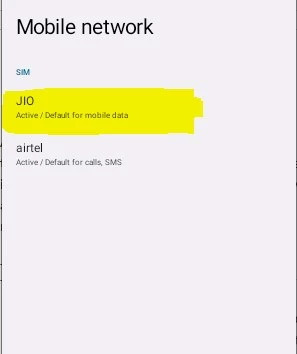 JIo network