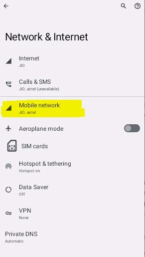 Mobile Network