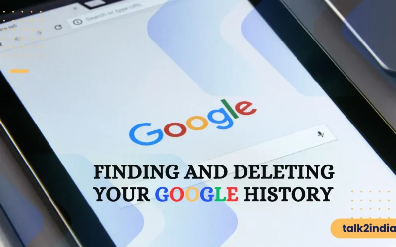 How to delete Google history Banner