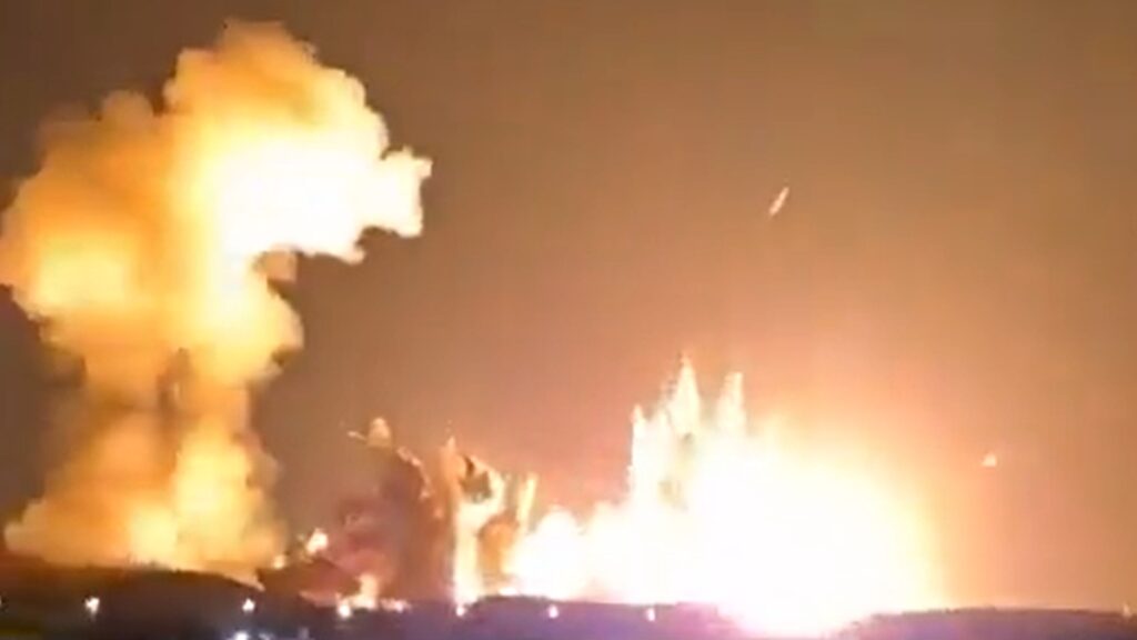 iran bunker buster explosion